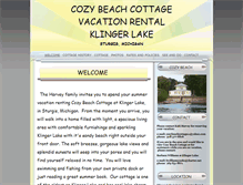Tablet Screenshot of klingerlakerental.com